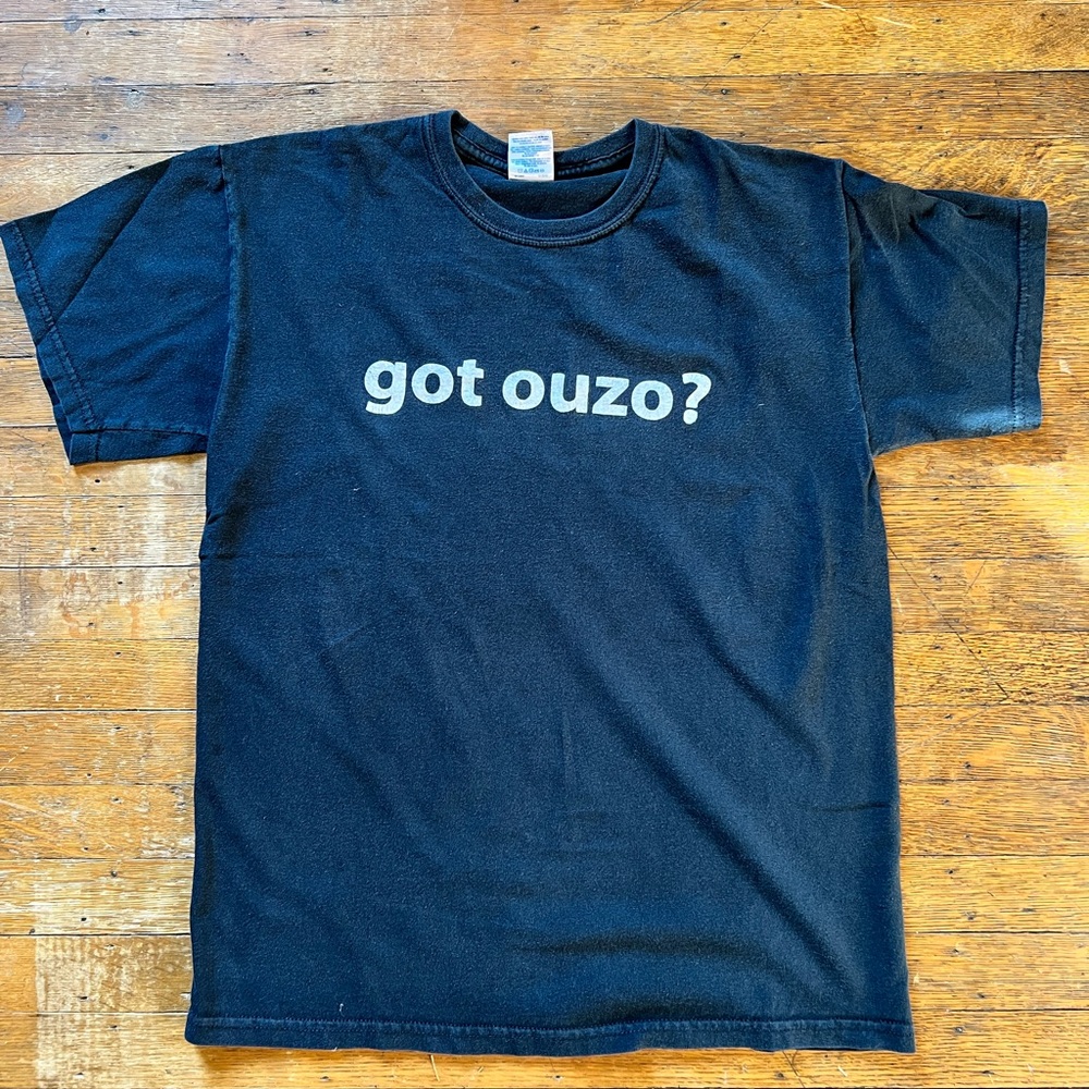 Vintage Got Ouzo? Tee Gildan Heavy Cotton Tee Medium